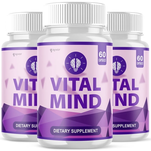 Vital Mind Advanced Brain Support Formula Supplement VitalMind 180 Capsules