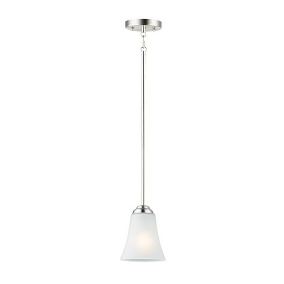 Vital-Mini 1 Light Pendant Ceiling Light, Satin Nickel