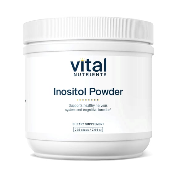 Vital Nutrients Inositol Powder | Myo Inositol Supplement for Women and Men | Supports Energy, Nervous System, Metabolism & Ovarian Function | Vegan, Gluten, Dairy, Soy Free | 56 Servings