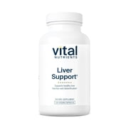 Vital Nutrients Liver Support Milk Thistle and Curcumin | Vegan Supplement | Herbal Combination to Support Healthy Liver Function | Gluten, Dairy and Soy Free | 120 Capsules
