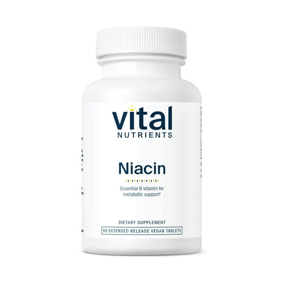 Vital Nutrients - Niacin - 90 Extended-Release Tablets per Bottle - 500 mg