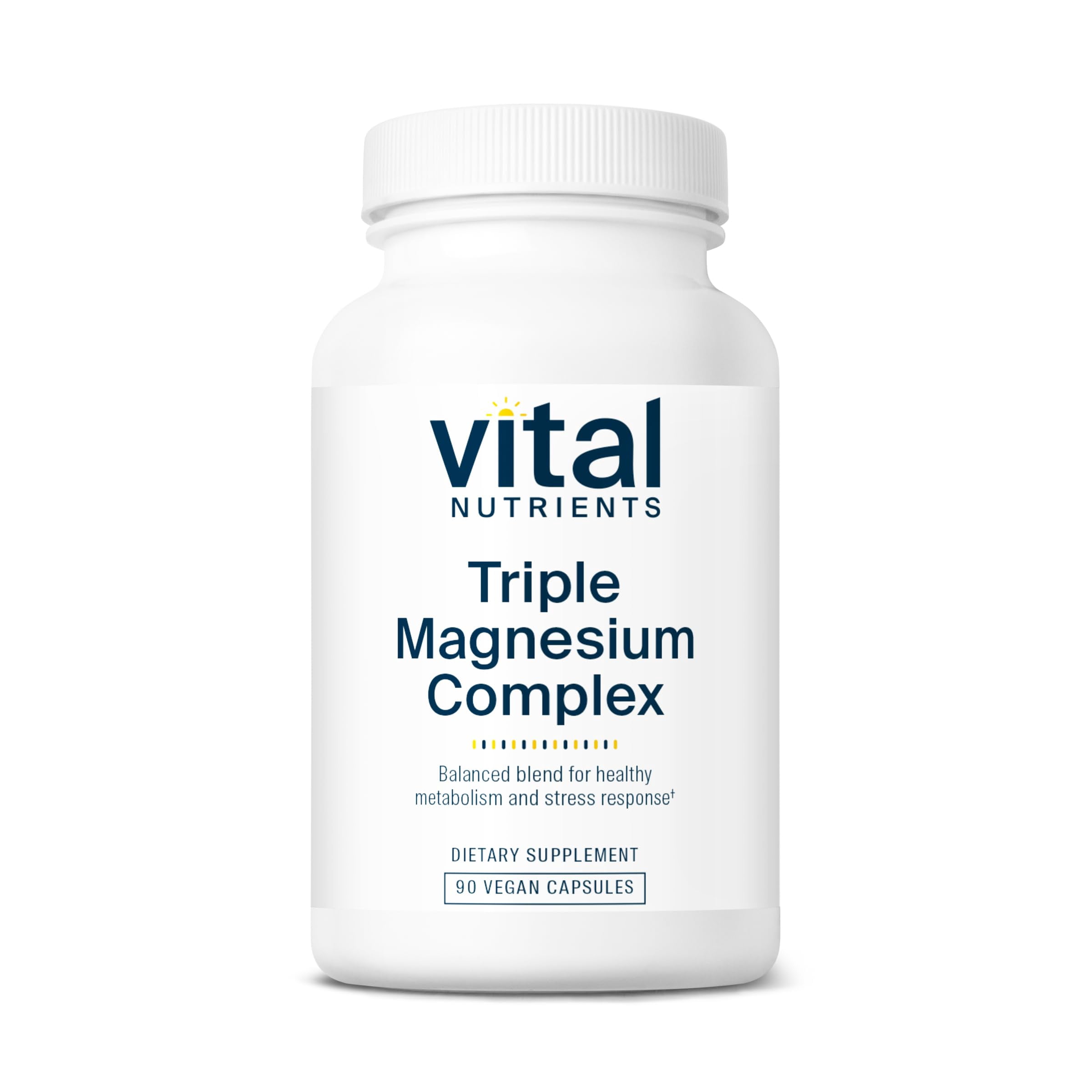 Vital Nutrients Triple Magnesium Complex, 90 Capsules, Vegan