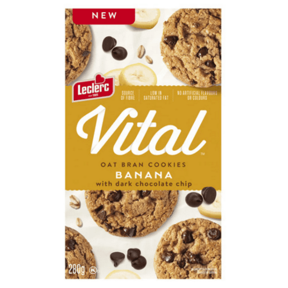 Vital Oat Bran Cookie Chocolate Chip Banana 280g
