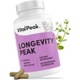 thumbnail image 1 of Vital Peak® Longevity Peak - Healthy Aging & Cellular Energy Support Supplements for Women & Men with Ashwagandha, Astragalus, Cat's Claw, Ceylon Cinnamon, L-Lysine, L-Glutamine & More - 60 Capsules, 1 of 5