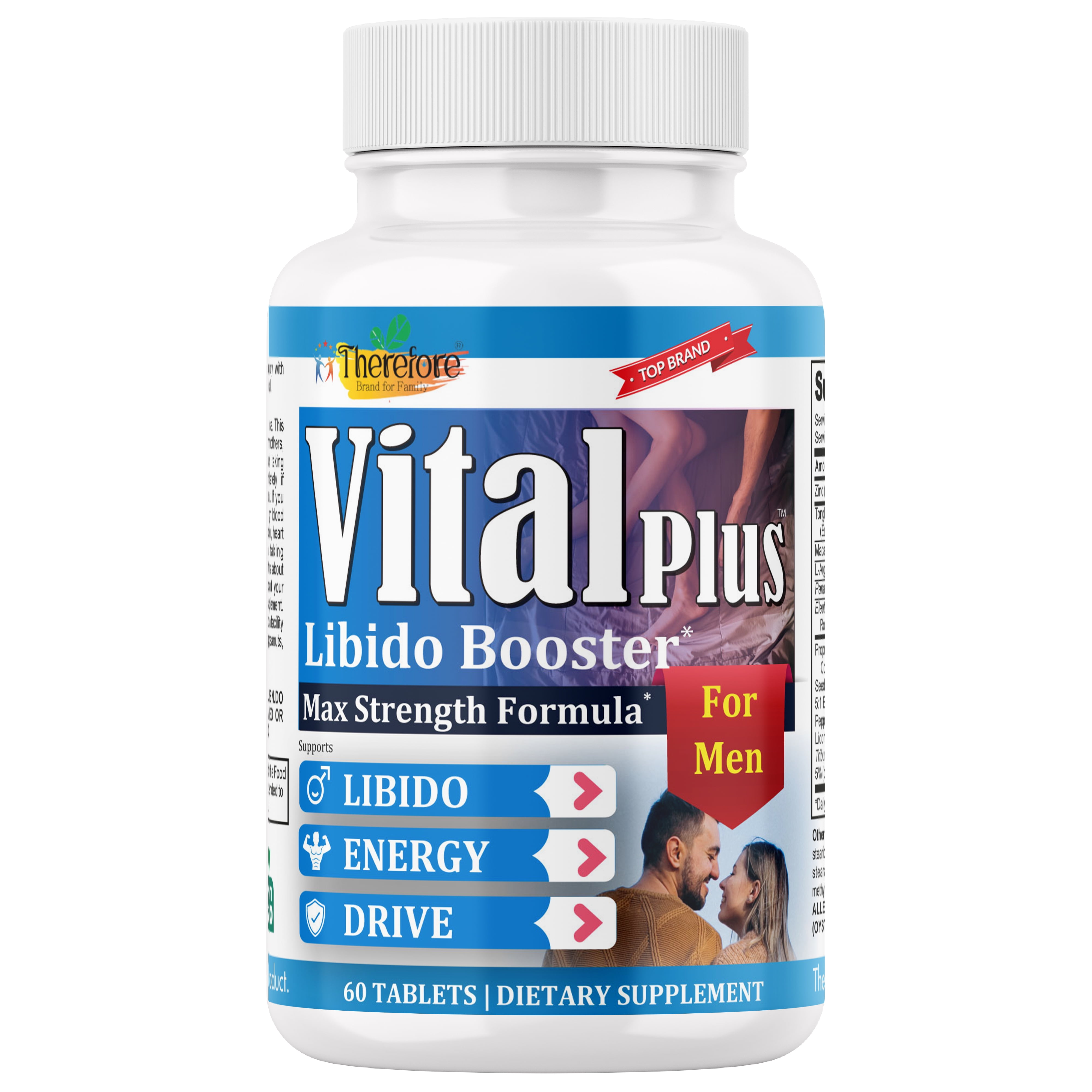 Vital Plus Testosterone Booster for Men, Sports Nutrition, Muscle