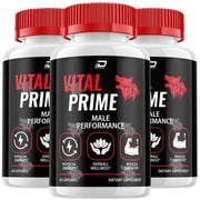 Vital Prime for Men Capsules   VitalPrime Vitamin Complex Pills, Energy Support, 3 Pack, 180 Capsules