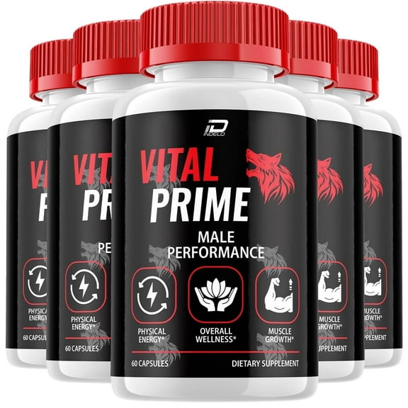 Vital Prime for Men Capsules – VitalPrime Vitamin Complex Pills, Energy Support, 5 Pack, 300 Capsules