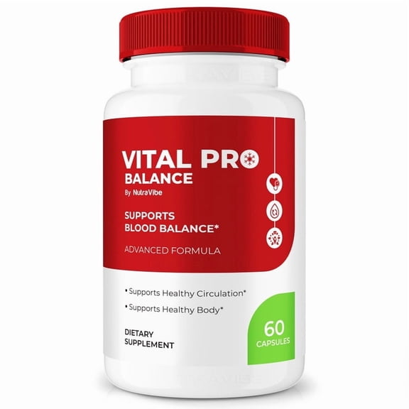 Vital Pro Balance Capsules - Official VitalPro Balance Pills to Maintain Overall Health, All Natural Blood Formula For Healthy and Stable Levels, Vital Pro Balance Reviews (60 Capsules)