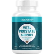 Vital Nutritive Prostate Support Supplement for Men - Saw Palmetto, Beta-Sitosterol, Pygeum & Zinc - Urinary Flow & Bladder Health - 60 Capsules