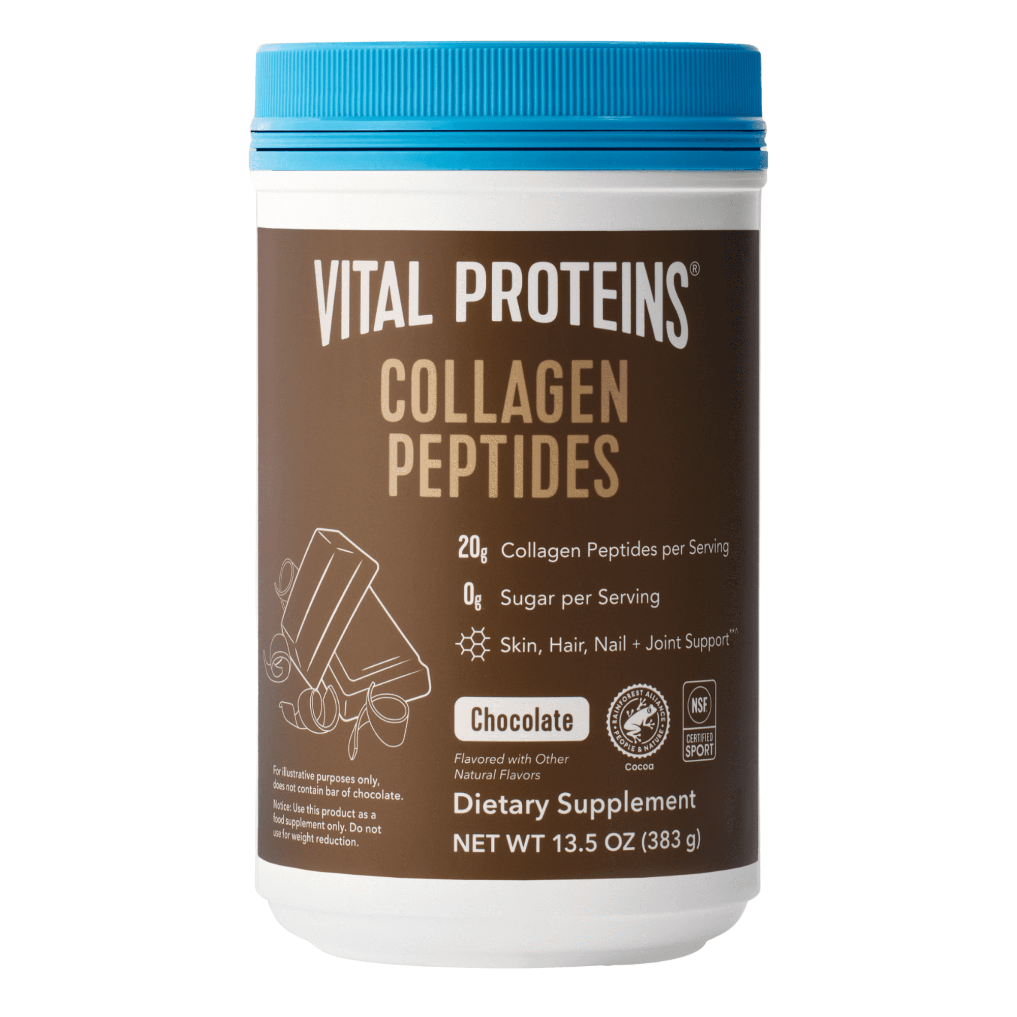 Vital Proteins Collagen Peptides Powder Joint Supplement, Chocolate, 13.5 oz