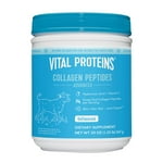 Vital Proteins Collagen Peptides Powder Advanced with Hyaluronic Acid & Vitamin C - 20oz Collagen Protein, Unflavored, 28 Servings