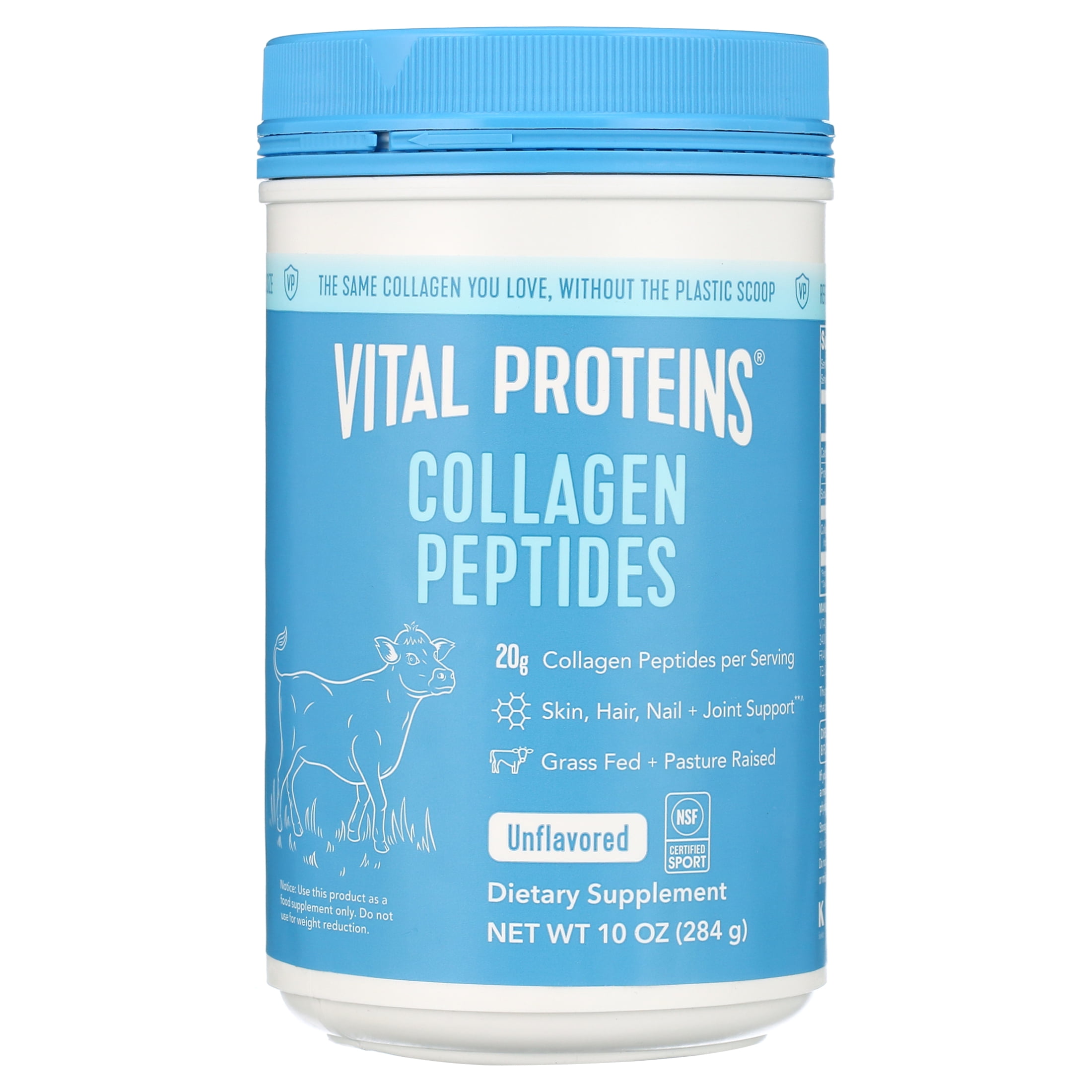 Vital Proteins Collagen Peptides Supplement Powder, Unflavored, 10 oz ...