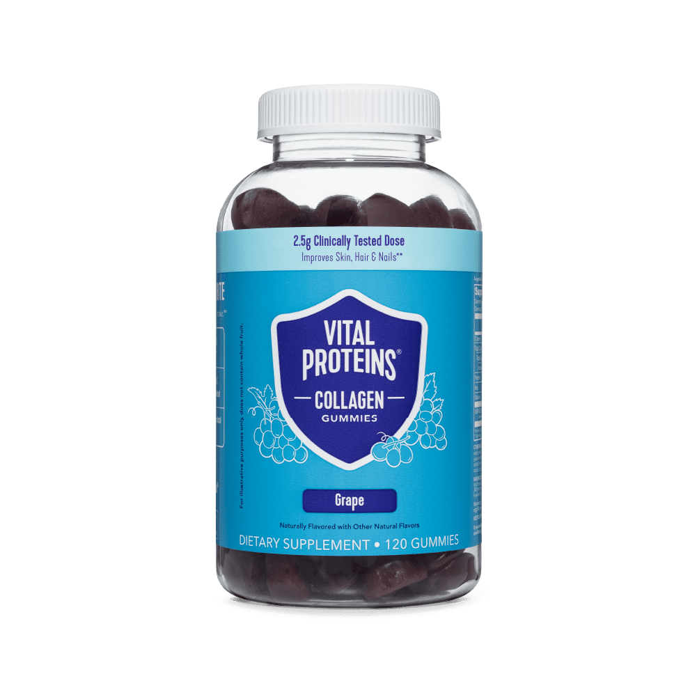 Vital Proteins Collagen Supplement Gummies, Grape Flavor, 120 Count