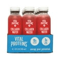 Vital Proteins, Collagen Water, Strawberry Lemon, 12. oz, 12 pack