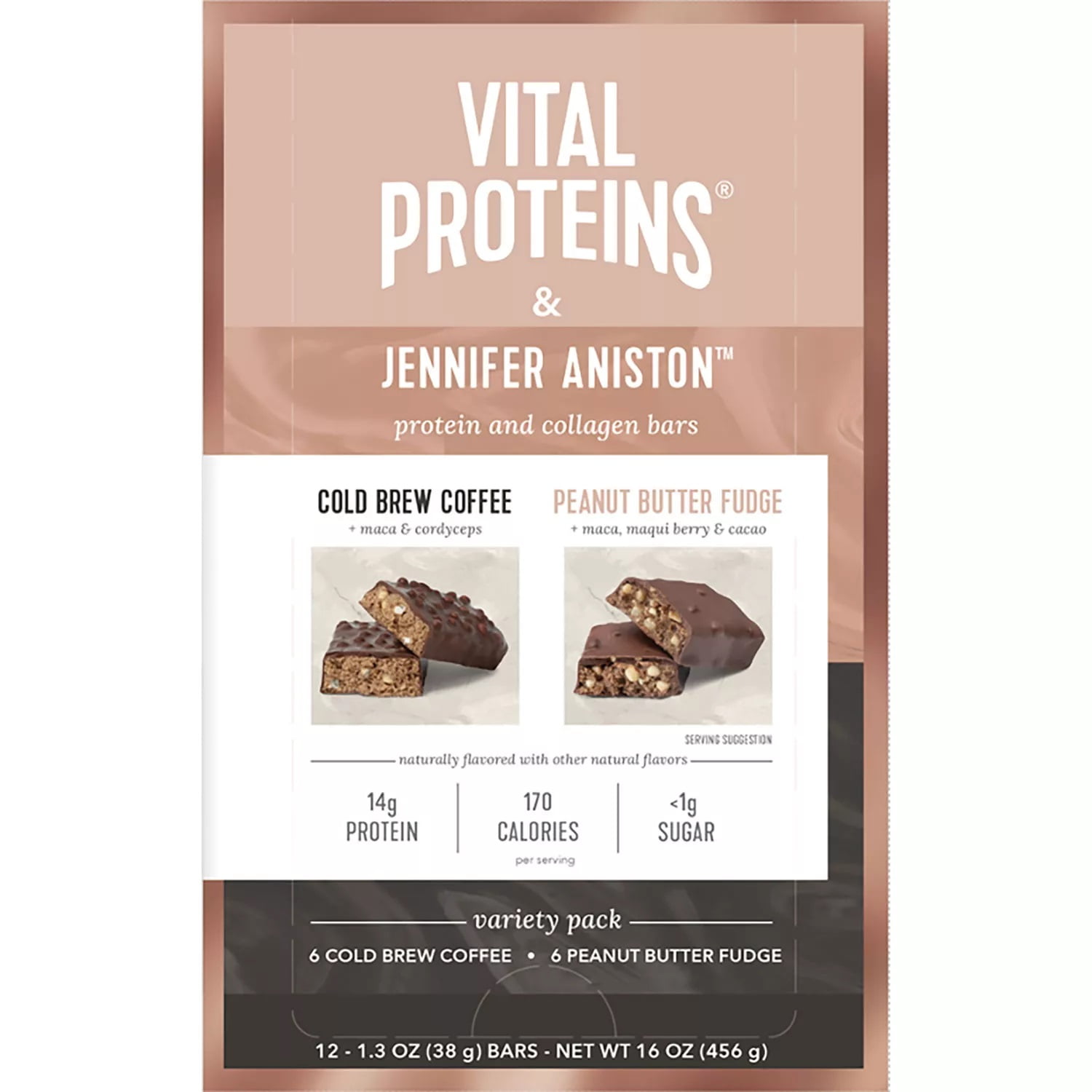 Vital Proteins & Jennifer Aniston Protein & Collagen Bars Variety Pack