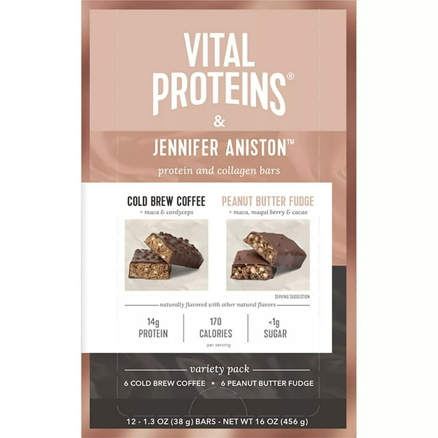 Vital Proteins & Jennifer Aniston Protein & Collagen Bars Variety Pack