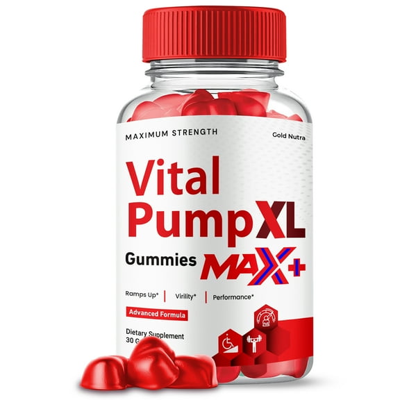 Vital Pump XL Max + Gummies for Men, Advanced Formula, Vital Pump XL Max+ Supplement for Men All Natural Maximum Strength (1 Pack)