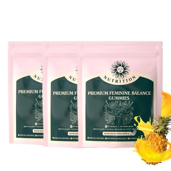 Vital Source Gummies Pineapple Feminine 60 Count 3 Pack massage accessory