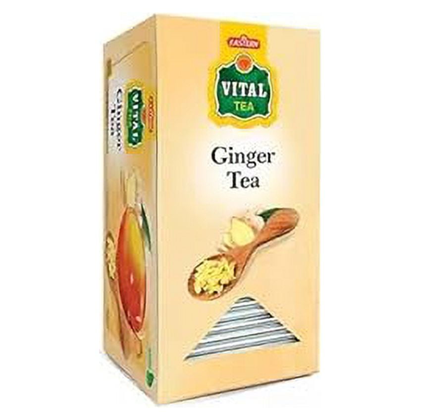 Vital Tea VITAL - Eastern Vital Ginger Tea - Best Organic Black Ginger Tea Bags – Best Ginger Tea, Ginger Breakfast Tea (2gm / Tea Bag)