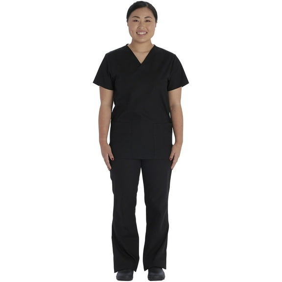 Vital Threads Men and Women Scrubs Set V-Neck Top & Drawstring Pant, VT509C