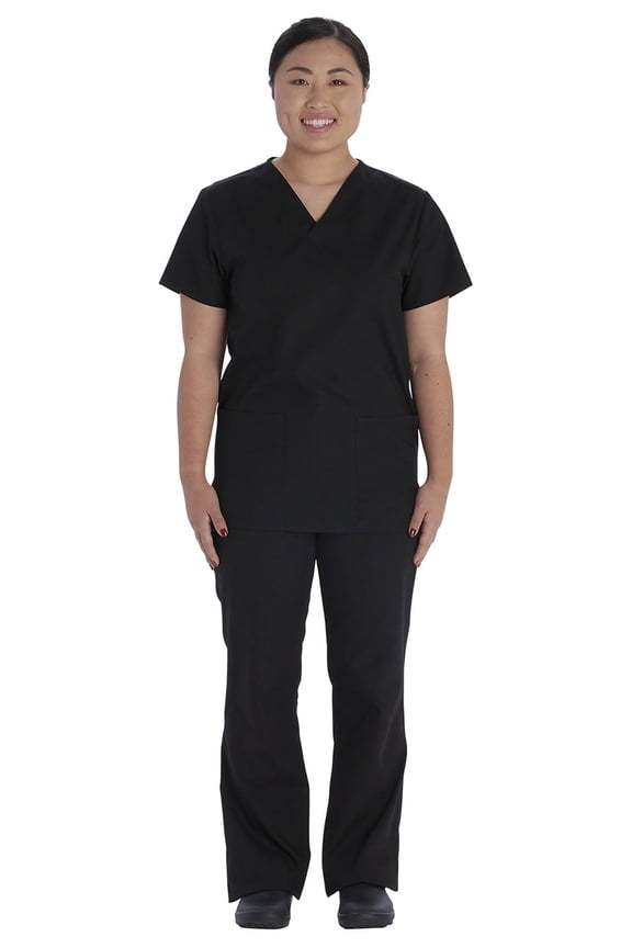 Men and Women Scrubs Set V-Neck Top & Drawstring Pant, VT509C