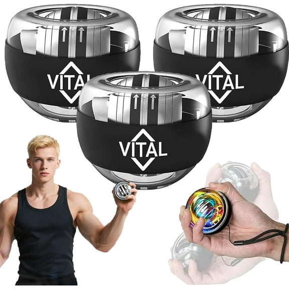 Vital Wrist Ball, 2026 New Vital Wrist Ball Exerciser, VitalWrist Balls Hand Exerciser, Enhance Grip Strength, Strengthen Arms, Fingers, Bones and Muscles, Joint Relief