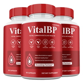 VitalBP Capsules, Vital BP Pills Glycogen Support, Max Strength All Natural (3 Pack)