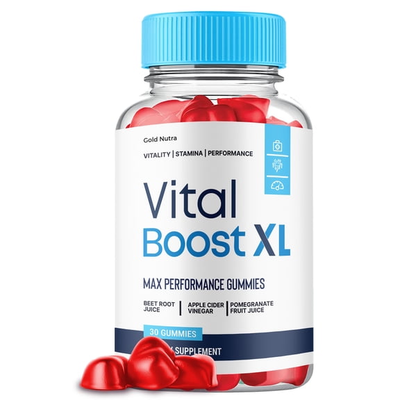 VitalBoost XL Gummies, Advanced Formula, VitalBoostXL Supplement All Natural Formula For Men, Premium Ingredients Maximum Strength (1 Pack)