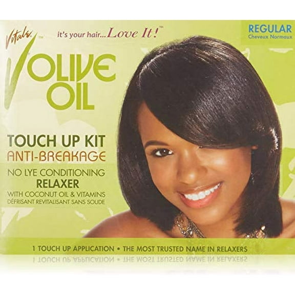 Vitale Olive Oil Touch-Up Anti-Breakage No-Lye Conditioning Relaxer Kit - Regular Strength