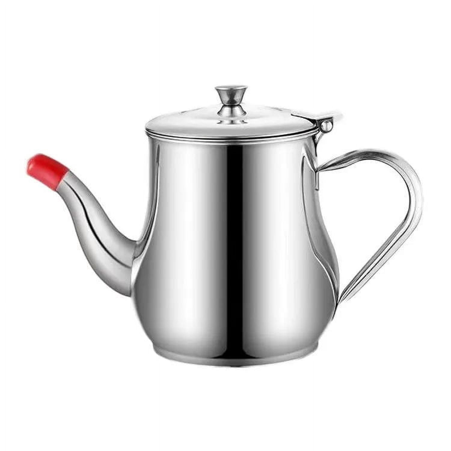 Vitalenergt Stainless Steel Oil Filter Pot - Bacon Grease Saver With Strainer 18oz