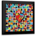thumbnail image 1 of Vitaletti, Carolee 12x12 Black Modern Framed Museum Art Print Titled - Love of Color I, 1 of 5