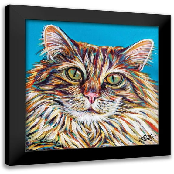 Vitaletti, Carolee 15x15 Black Modern Framed Museum Art Print Titled - High Society Cat I