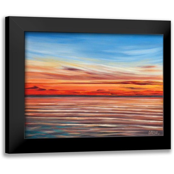 Vitaletti, Carolee 18x15 Black Modern Framed Museum Art Print Titled - Tranquil Sky II