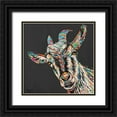 thumbnail image 1 of Vitaletti, Carolee 20x20 Black Ornate Wood Framed with Double Matting Museum Art Print Titled - Custom Funny Goat I, 1 of 4