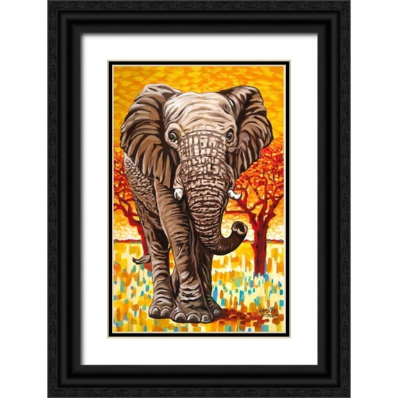 Vitaletti, Carolee 22x32 Black Ornate Wood Framed with Double Matting Museum Art Print Titled - Wild Africa I
