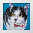 thumbnail image 1 of Vitaletti, Carolee 26x26 White Modern Wood Framed Museum Art Print Titled - Classy Cat I, 1 of 4