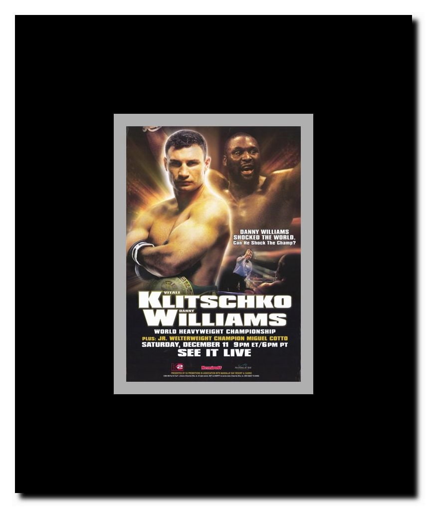 Vitali Klitschko vs Danny Williams Framed Movie Poster