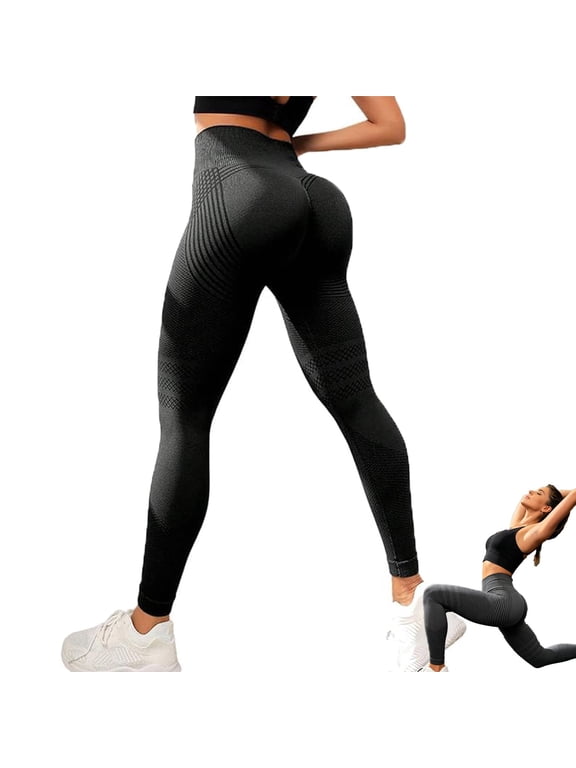 Vitaliaina 3d Anti-Cellulite Leggings, Compression Leggings for Women, High Waisted And Hip Lifting Yoga Elastic Quick Drying Tight Pants, Squat Proof Workout Apparel