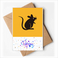 thumbnail image 1 of Vitality Chinese Zodiac Lovely Flexible Welcome Back Greeting Cards Envelopes Blank, 1 of 4