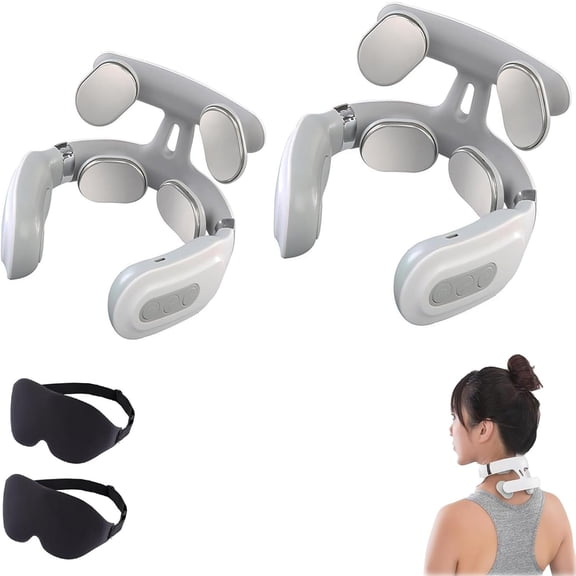 Vitality Magic Pro 2.0 Neck Massager,Portable Neck Heated Electric Massagers,6 Modes, 15 Intensities,4 Head Electric Massage,Posture-Enhancing for Home Office