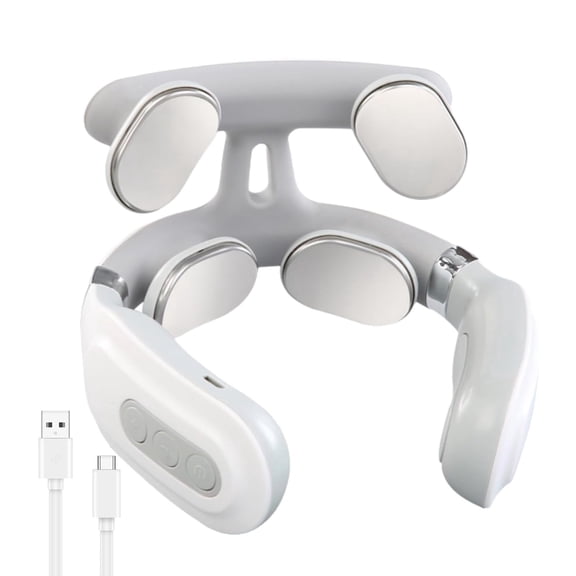 Vitality Magic Pro 2.0 Neck Massager - Therapeutic Massager【4 Heated Heads】【6 Massage Modes】【14 Adjustable Gears】 Ergonomic Design, Portable, Lightweight