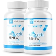 Vitality Now Stem Cell Renew The Young Again Formula Dietary Supplement Mental Sharpness, 120 count Pack of 2 - 2-Month Supply