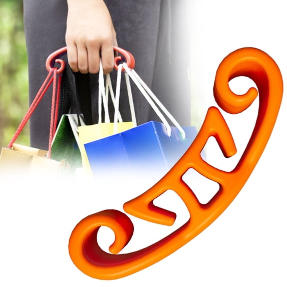 Vitality Orange Portable Vegetable Carrier,Food Carrier,Handbag Handle Bag Holder Handle Plastic Bag Organizer and Rack Bag Organizer and Rack Convenient Heavy Bag Collector Paint Can Grocery Holder
