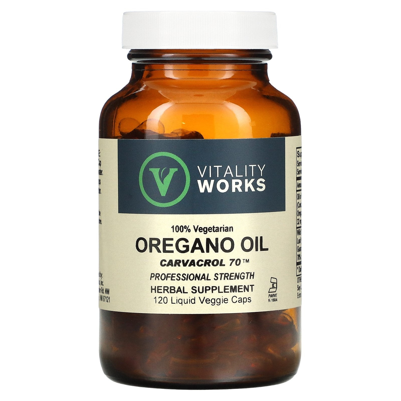 Aceite Orégano Orgánico 30ml Carvacrol 80-86 Vibralab LAB SERIES