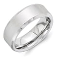 thumbnail image 1 of Vitalium Cross Satin Center 8mm Beveled Edge Band, 1 of 1