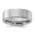 thumbnail image 1 of Vitalium Polished Ridged Edge Flat 8mm Band, 1 of 4