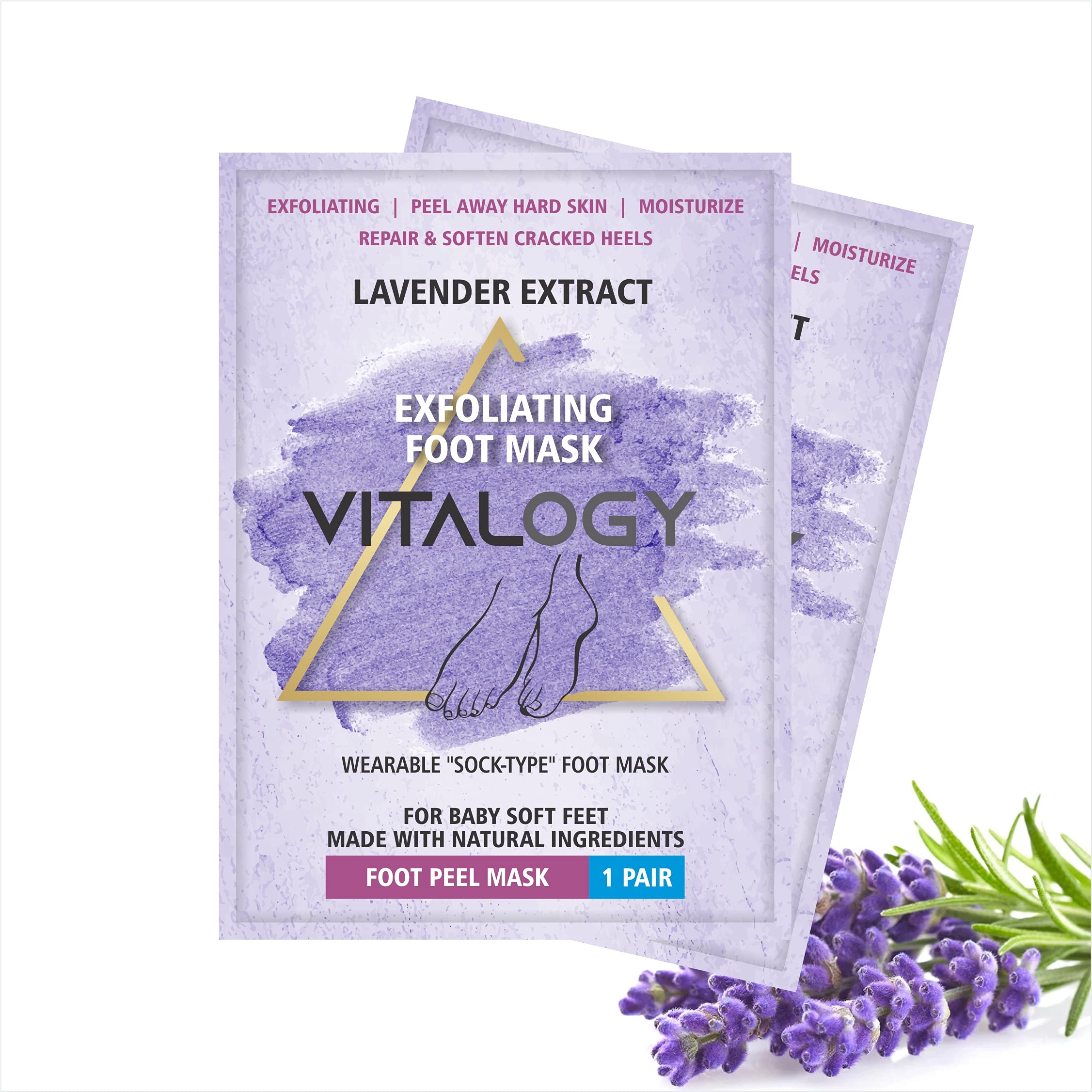 Vitalogy Foot Peel Mask for Dead Skin Removal Exfoliating Foot Mask