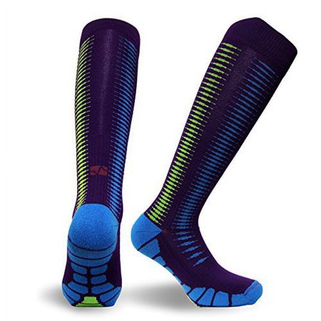 Vitalsox Patented Graduated Compression Socks, Electrical Violet, Medium