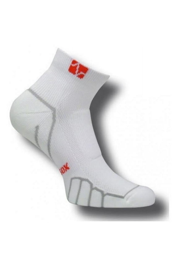 VT 0410 Ped Ultra Light Weight Running Socks- White-Silver - Medium