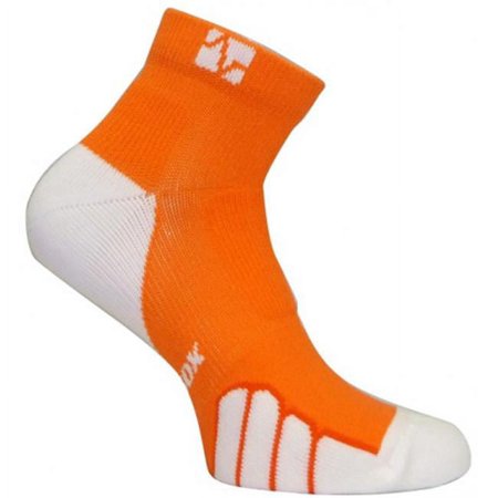 Vitalsox VT 1010T Tennis Color On Court Ped Drystat Compression Socks- Orange - Large